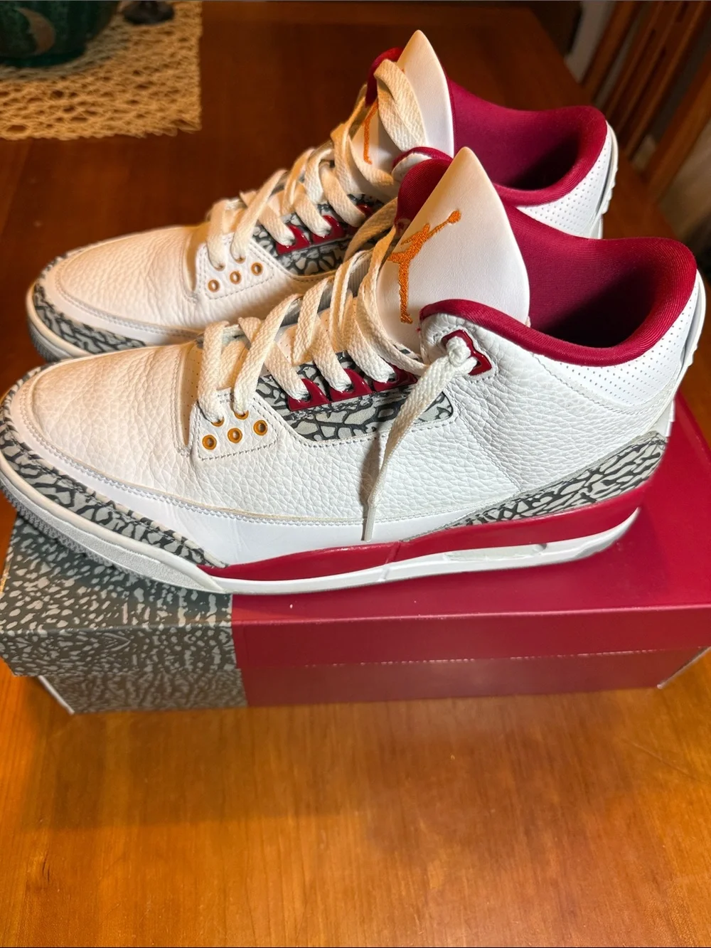 Men’s Air Jordan 3 Retro Cardinal Red